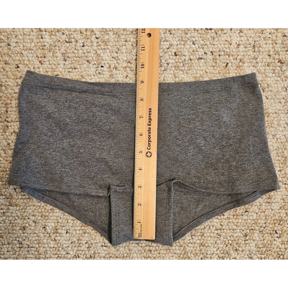 VICTORIA SECRETS Lucky‎ Clover Novelty Boy Shorts Underwear Gray Cheeky Panties - Picture 5 of 11